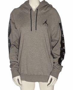 Air Jordan Grey and Black Hoodie